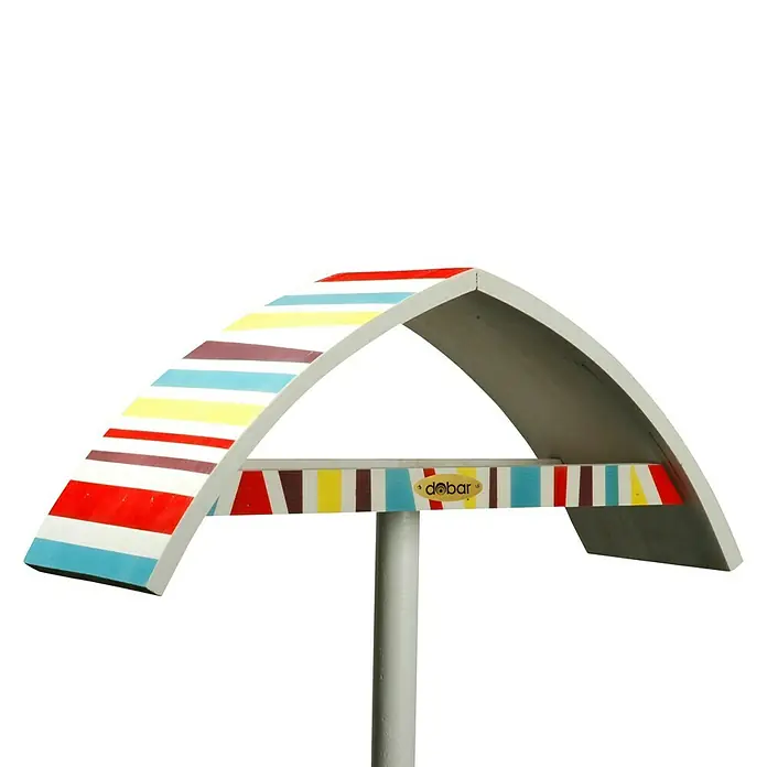 Luxus Vogelhaus Vogelhaus New Wave - 51 x 18 x 183 cm, Bunt - Rechte Seitenansicht