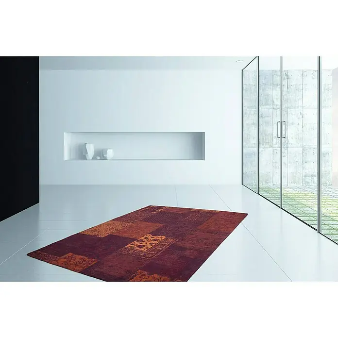 Kayoom Teppich Jacquard - Rot, L x B: 290 x 200 cm, 100 % Baumwolle - Stimmungsaufnahme