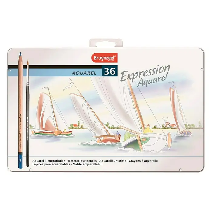 Talens Bruynzeel Set de lápices de dibujo Expression Aquarel - 36 ud., Multicolor