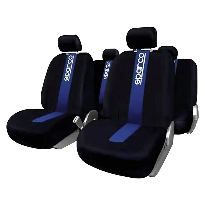 Sparco Funda para asientos de coche - Negro/Azul, Poliéster