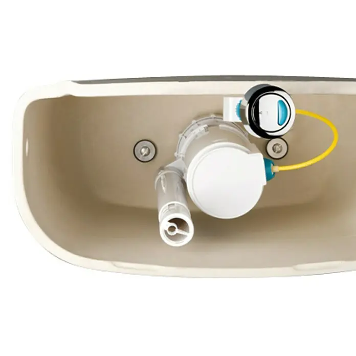 Plastisan Descarga para WC doble con cable - Blanco, Rebosadero