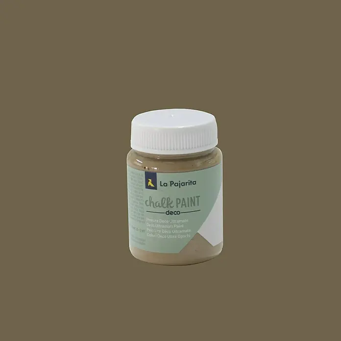La Pajarita Pintura de tiza Chalk Paint - Marrón Eiffel, 75 ml, Mate