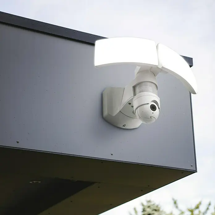 Lutec Proyector LED con sensor Libra - Blanco, Sensor, IP54