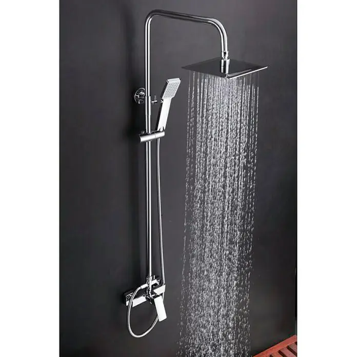 Imex Bali Sistema de ducha - Con grifo monomando, Número de tipos de chorro: 1 ud., Cromo - Producto en uso
