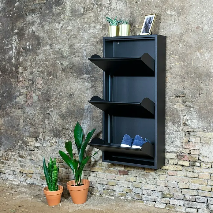 Spinder Design Schuhschrank Billy 3 - L x B x H: 15,5 x 50 x 103 cm, Geeignet für: 6 Paar Schuhe - Stimmungsaufnahme