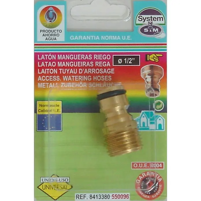 Adaptador para grifo macho - ½″, Latón