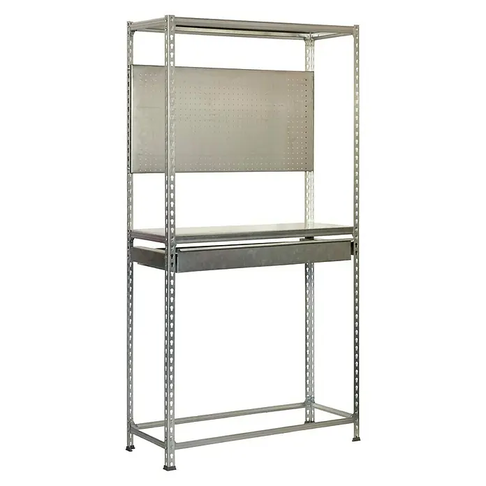 Simonrack Simonracing Metall-Reifenregal Box Plus - L x B x H: 40 x 100 x 200 cm, Traglast: 200 kg/Boden, Anzahl Böden: 3 Stk., Silber - Ansicht von oben