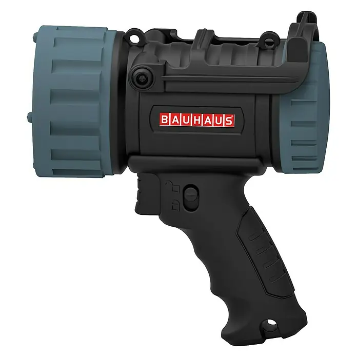BAUHAUS LED-Strahler - 3 W, Schwarz, Ausklappbarer Standfuß, IPX7 - Linke Seitenansicht