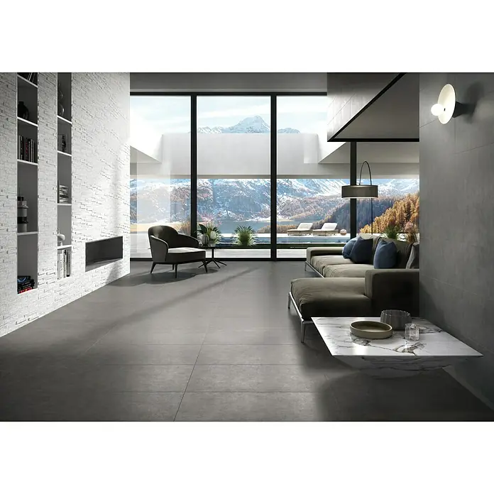 Ambiente by Palazzo Feinsteinzeugfliese - 45 x 90 cm, Grau, Matt - Stimmungsaufnahme