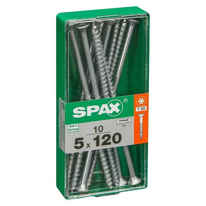 Spax Univerzalni vijak T-Star plus - Ø x D: 5 x 120 mm, Površina WIROX, T-Star plus, 10 kom - Pogled s lijeve strane