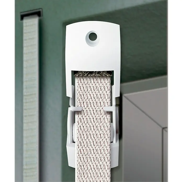 Schellenberg Duo Guía para correa Maxi - Apto para: Maxi sistemas de persianas enrollables, Anchura de la correa: 23 mm, Blanco