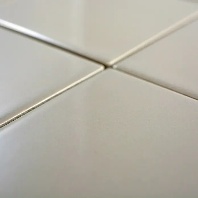 Mosaikfliese Quadrat Uni CQ 140 - 29,8 x 29,8 cm, Beige/Braun, Glänzend - Detailaufnahme