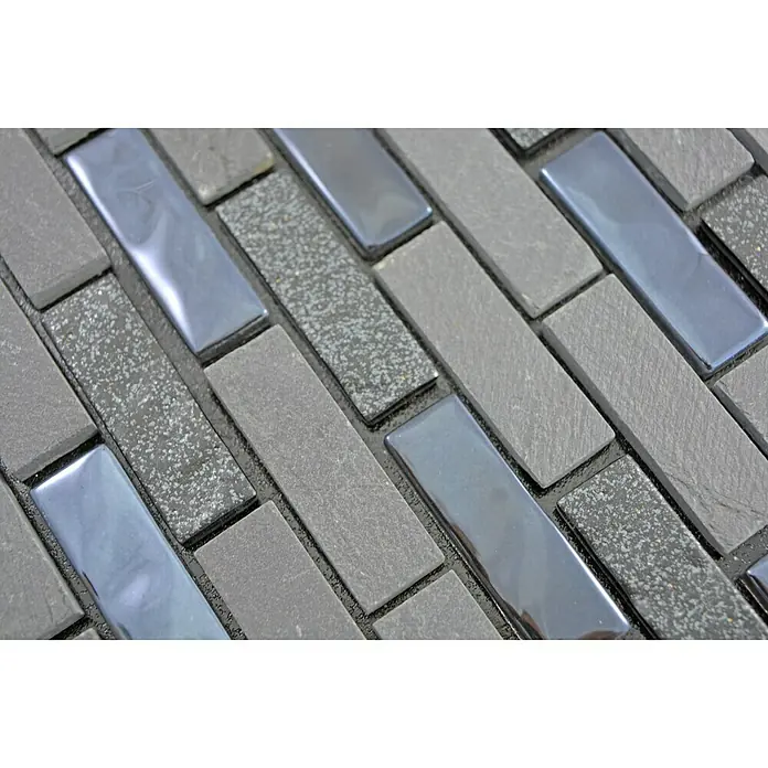 Selbstklebemosaik SAM 4CMIL3 - 29,8 x 30,4 cm, Schwarz, Matt - Detailaufnahme