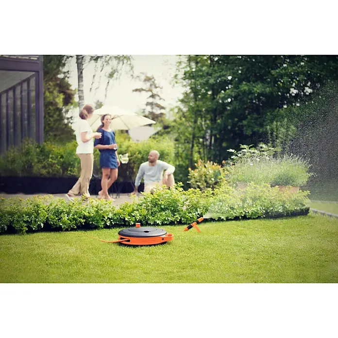 Fiskars Schlauchtrommel Waterwheel - Kunststoff, 15 m, 9 mm