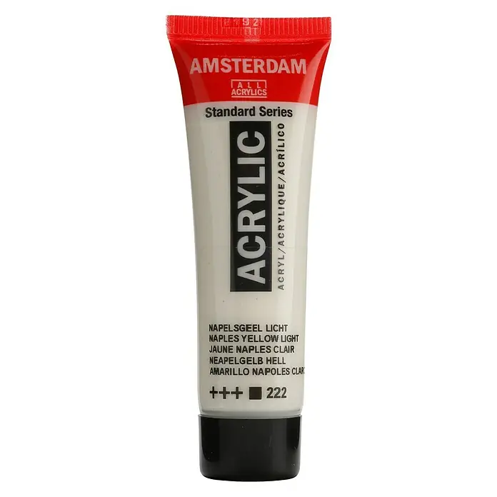 Talens Amsterdam Pintura acrílica Standard - Amarillo Nápoles claro, 20 ml, Tubo