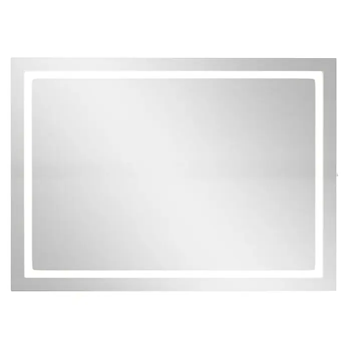 Camargue Espacio Ogledalo s LED rasvjetom - 120 x 90 cm, S prekidačem za prevrtanje - Pogled sprijeda