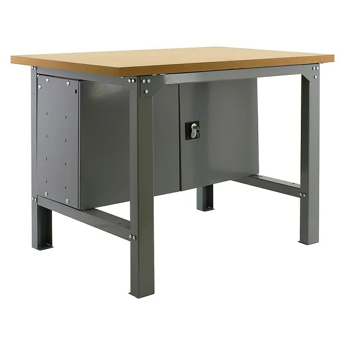 Simonrack Simonwork Banco de trabajo BT6 Plywood Locker - L x An x Al: 76 x 150 x 86,5 cm, Capacidad de carga: 800 kg, Gris