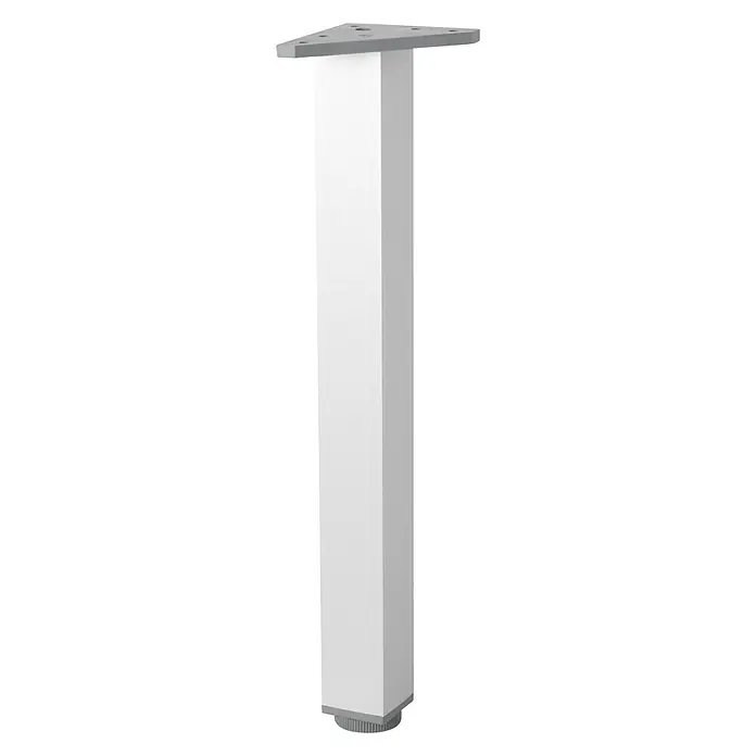 Pata para muebles Aluminio - L x An x Al: 4 x 8 x 40 cm, Aluminio