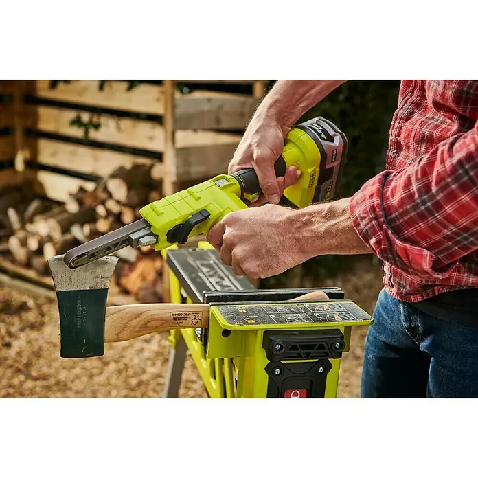 Ryobi ONE+ Akku-Bandschleifer R18PF-0 - 18 V, Ohne Akku, Bandgeschwindigkeit: 0 m/min - 630 m/min