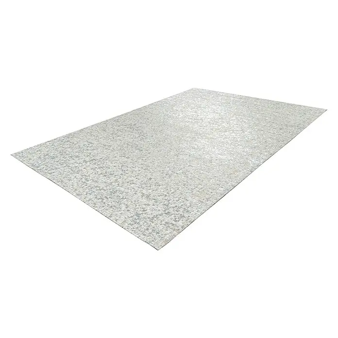 Kayoom Echtlederteppich Finish - Weiß, 150 x 80 cm, 100 % Leder - Rechte Seitenansicht