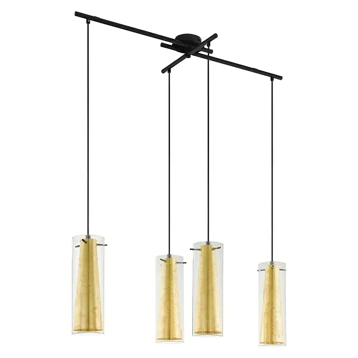 Eglo Pinto Gold Lámpara colgante - 240 W, L x An x Al: 90,5 x 36 x 110 cm, E27