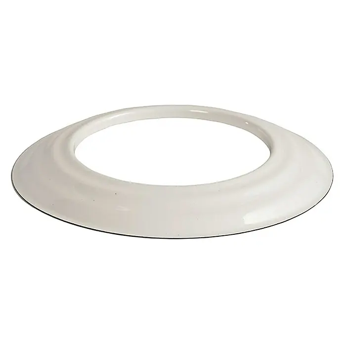 Bertrams Ofenrohrrosette - Durchmesser: 110 mm, Weiß, Emailliert