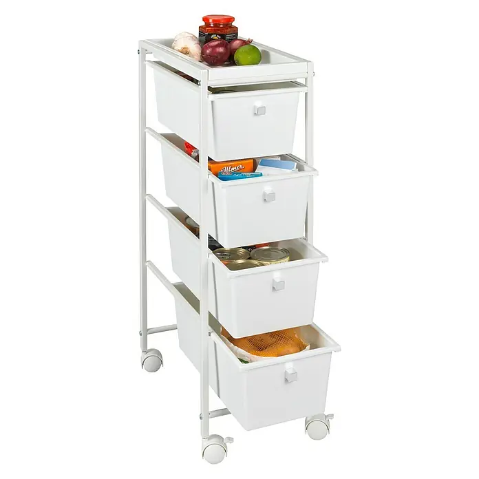 Wenko Carro de cocina Gala - L x An x Al: 38,5 x 22,5 x 76,5 cm, Blanco