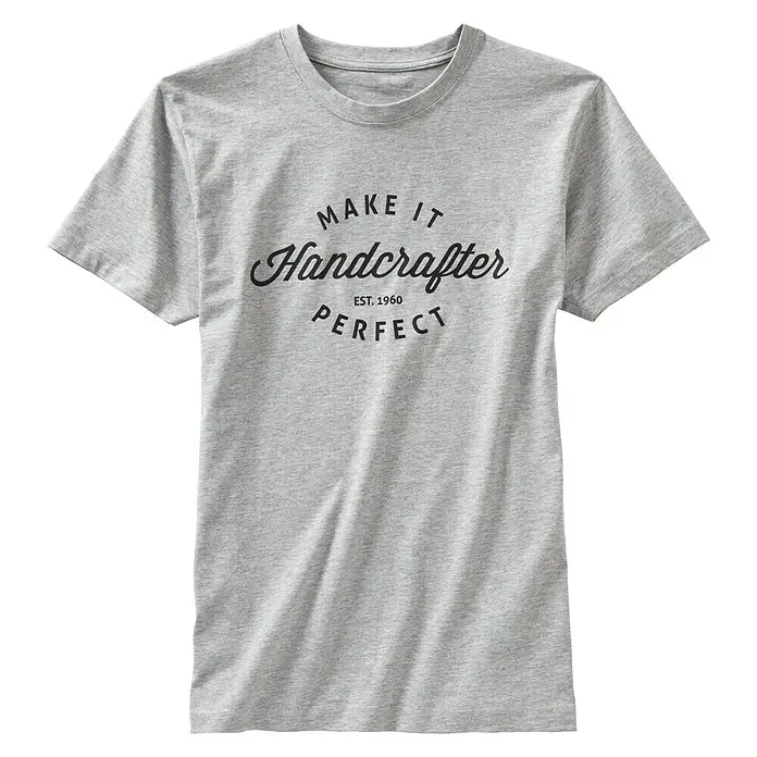 T-Shirt Handcrafter - XL, Grau - Vorderansicht