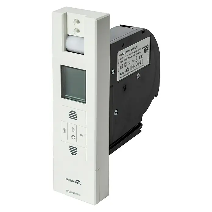 Schellenberg Rollladen-Gurtwickler Rollo Drive 65 Plus - Zugkraft: 45 kg, Gurtbreite: 23 mm, Unterputz - Diagonale Ansicht