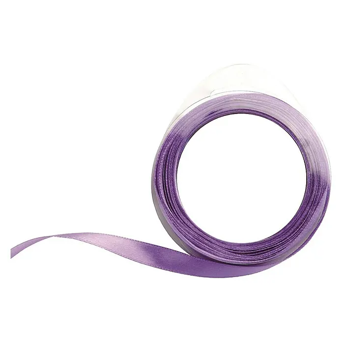 Glorex Satinband - Violett, 10 m x 10 cm - Vorderansicht