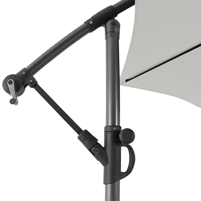 Sunfun Zweefparasol - Naturel, Diameter: 350 cm - Close-up