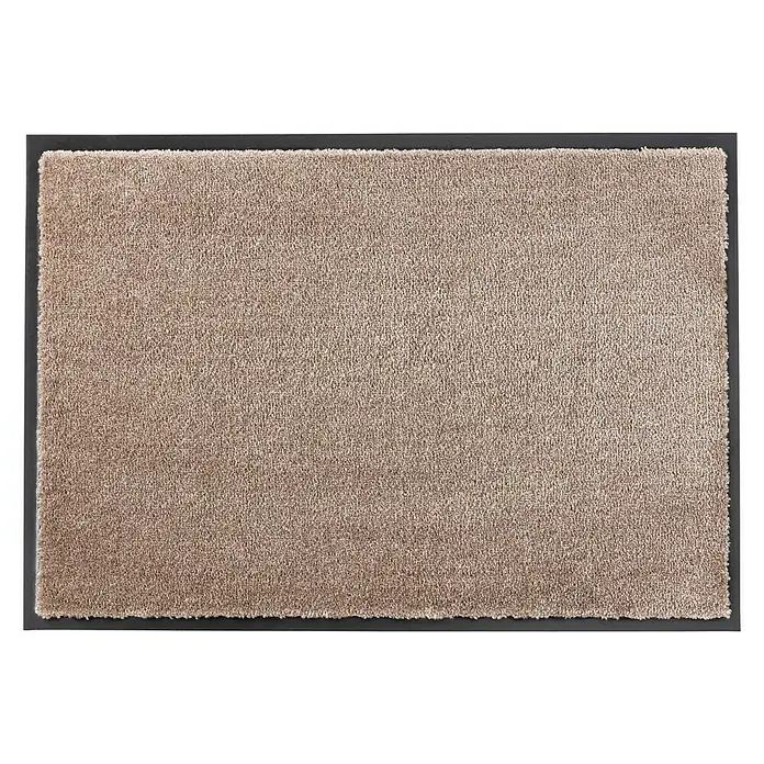 SCHÖNER WOHNEN-Kollektion Sauberlaufmatte Uni - Taupe, 100 x 67 cm, 100 % Polyamid - Ansicht von oben