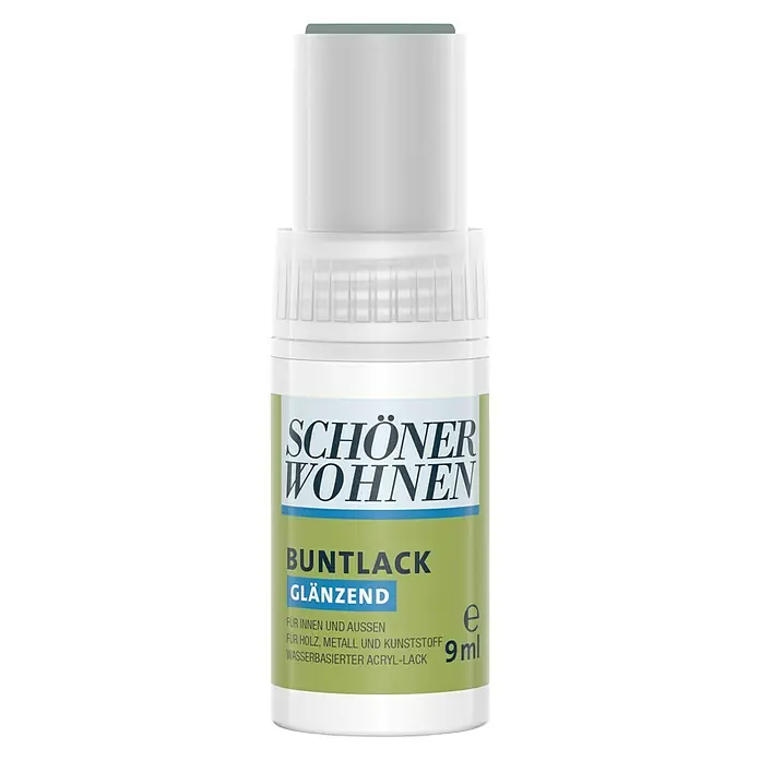 SCHÖNER WOHNEN-Farbe Home Lackstift - Silbergrau, 9 ml, Glänzend - Vorderansicht