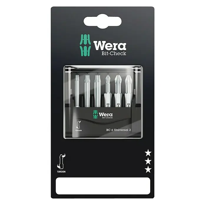 Wera Komplet bit nastavaka Mini-Check - 6 -dij. - Pogled sprijeda