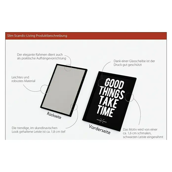 ProArt Bild - Good things take time, B x H: 43 x 33 cm - Anwendungsbeispiel