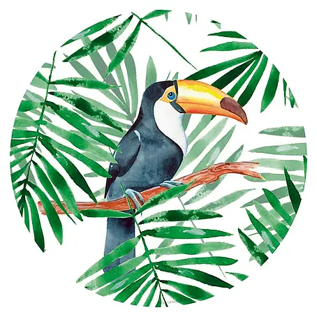 Cuadro de vidrio Rond Bird 65