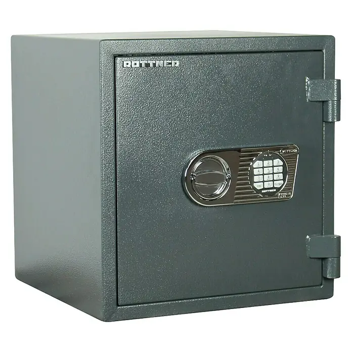 Rottner Brandschutztresor Atlas Fire - Elektronisches Zahlenschloss, L x B x H: 43 x 44 x 46 cm, Anthrazit