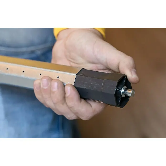 Schellenberg Funk-Rohrmotor Premium 10 Mini - Max. Rollladenfläche: 6 m² bei Kunststoffrollläden, Einbaulänge: 570 mm, Zugkraft: 25 kg - Detailaufnahme