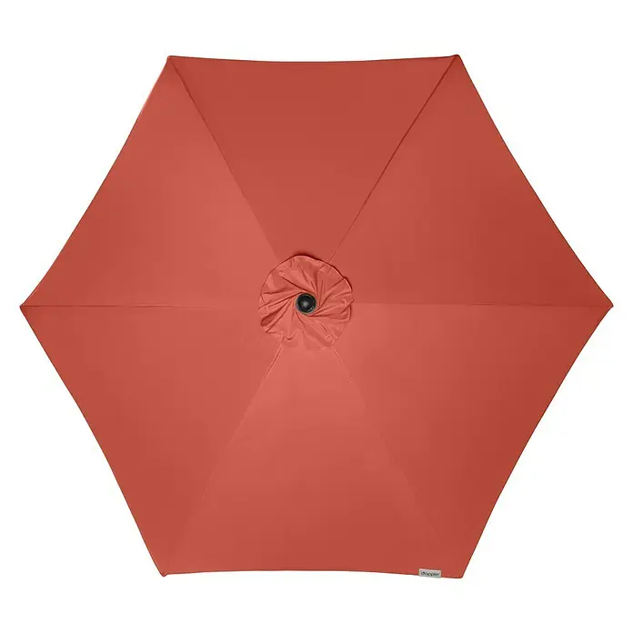 Doppler Active Kurbelschirm - Terracotta, Durchmesser: 376 cm - Ansicht von oben