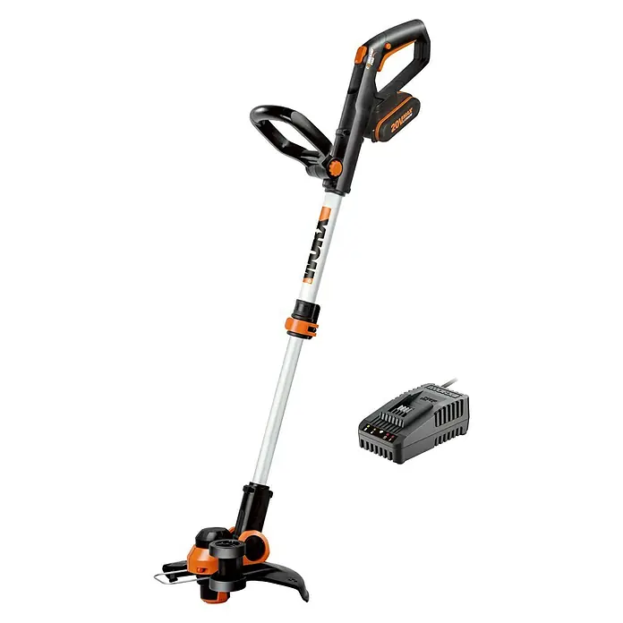Worx Akku-Rasentrimmer WG163E.2 - 20 V, Li-Ionen, 1 Akku, Schnittbreite: 30 cm - Vorderansicht