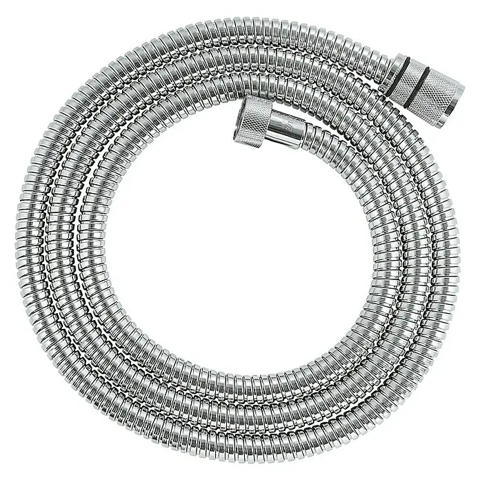 Grohe Brauseschlauch Relexaflex Longlife - Länge: 175 cm, ½″, Metall, Chrom - Vorderansicht