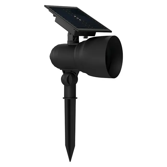 Solarna svjetiljka - LED, Crne boje, Visina: 18,5 cm - Dijagonalni pogled