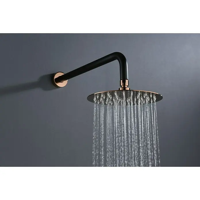 Imex Milos Conjunto de ducha empotrado - Negro/Oro rosa