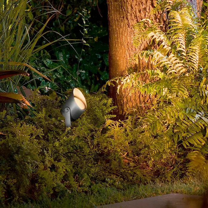 Philips Hue LED-Gartenspot Lily - Höhe: 19 cm, 15 W, Metall