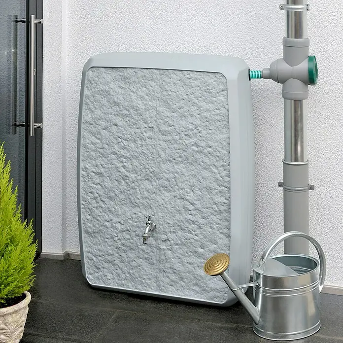 Regentonne Multitank - 250 l, Grau - Vorderansicht