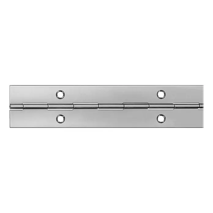 Stabilit Stangenscharnier - 600 x 20 mm, Messing - Vorderansicht