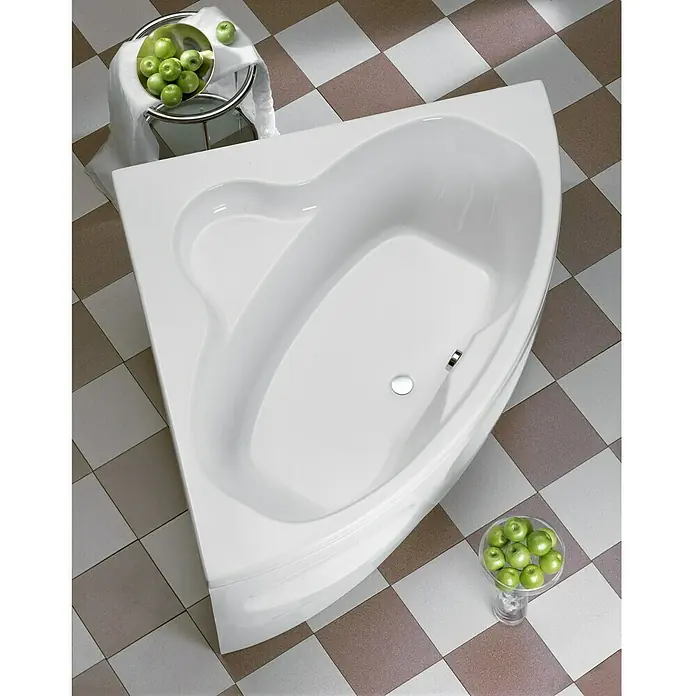 Ottofond Eckbadewanne Odessa - 147,5 x 147,5 cm, Sanitäracryl, Weiß - Stimmungsaufnahme
