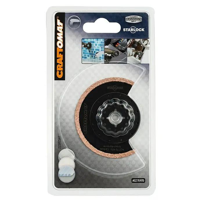 Craftomat Segmentni list za pilu od tvrdog metala - 65 mm - Pogled sprijeda