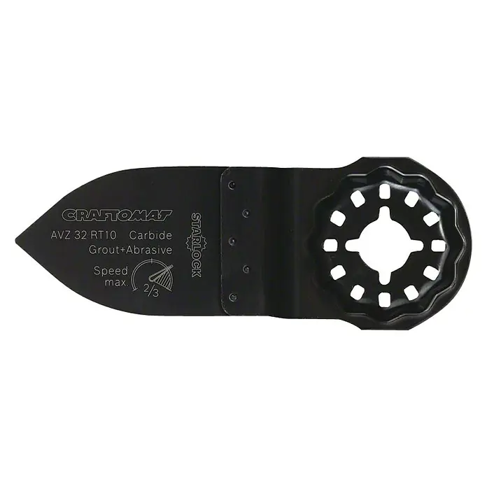 Craftomat Brusni papir za oscilirajuću brusilicu - Granulacija: 100, 50 x 32 mm, Sustav STARLOCK - Pogled odozgo