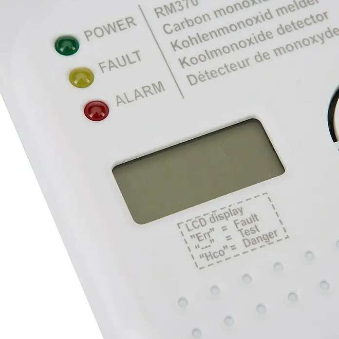 Smartwares Koolmonoxidemelder RM 370 - 12 x 9 x 3,5 cm, Levensduur batterij: 1 jaar - Vooraanzicht